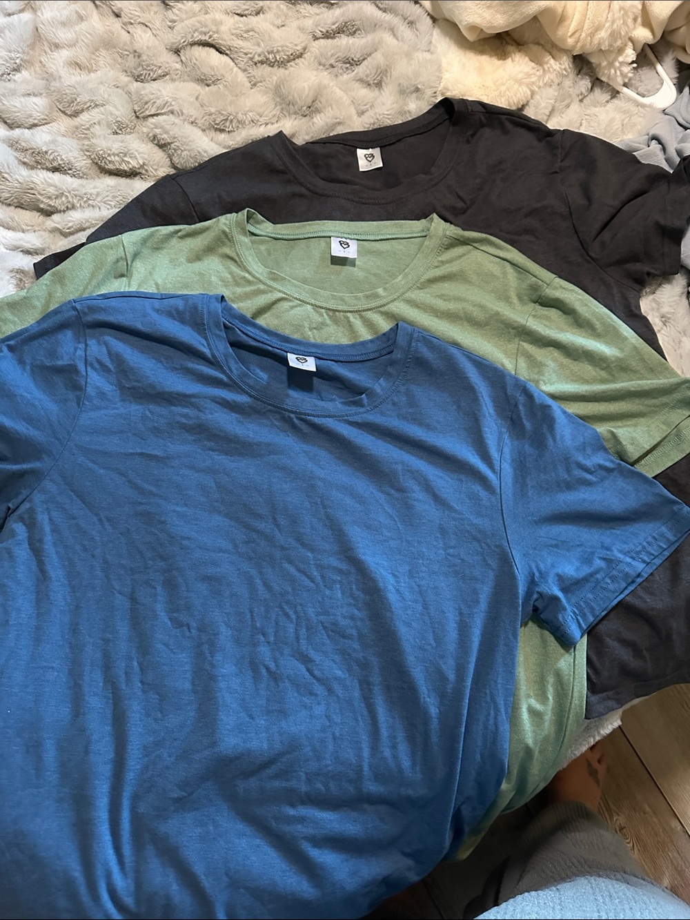 Source Unknown Short Sleeve Crew Tee - Blue, Green, Black